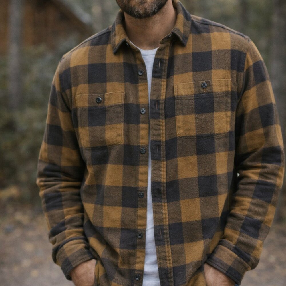 Tailor Vintage Luxe Performance Plaid Flannel Shirt | Size XL